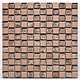 Materialmix-Mosaikfliese Oxo GL-10027 metal rose