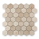 Trittsichere Naturstein Mosaikfliesen Favo CM-15032 sand