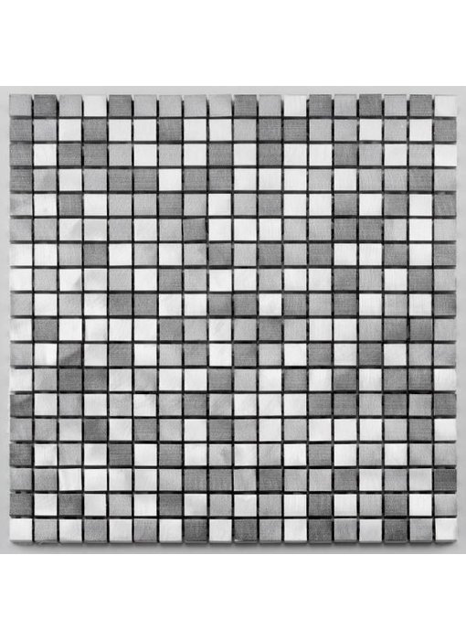 Aluminium-Mosaikfliese Pixel MB-1305 graphit mix