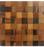 Holz-Mosaikfliesen-Troja