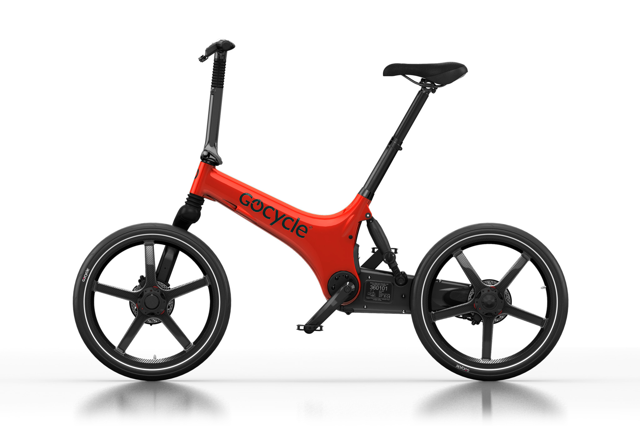 Gocycle G3 Carbon - Limited edition Rood - Zwart