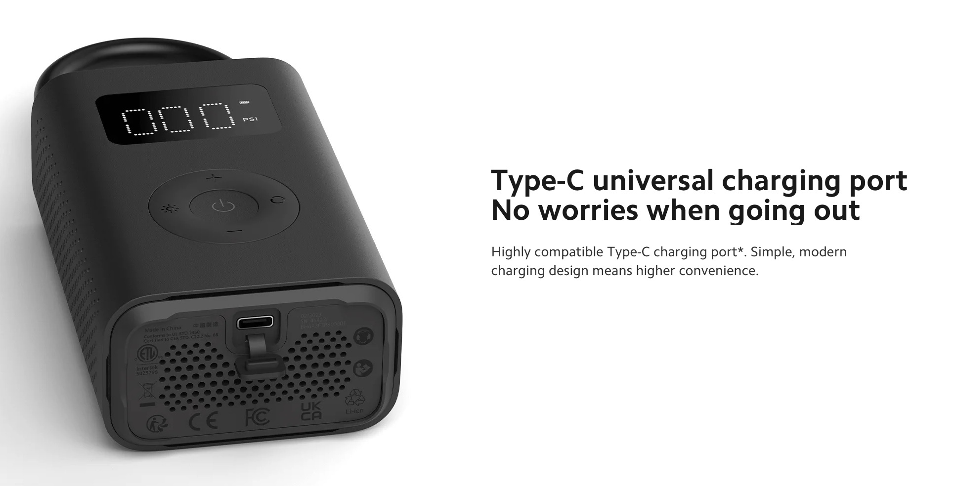 Xiaomi  Compresseur électrique portable Type 2