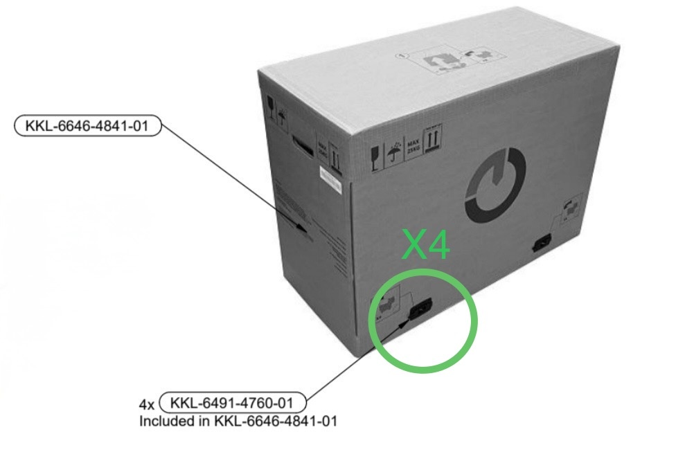 Gocycle Slot verzenddoos  (Set van 4)