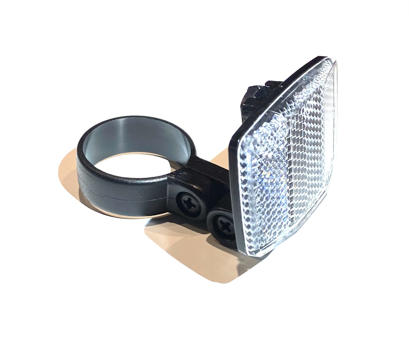 Gocycle Witte vierkante reflector met 34,9mm steun