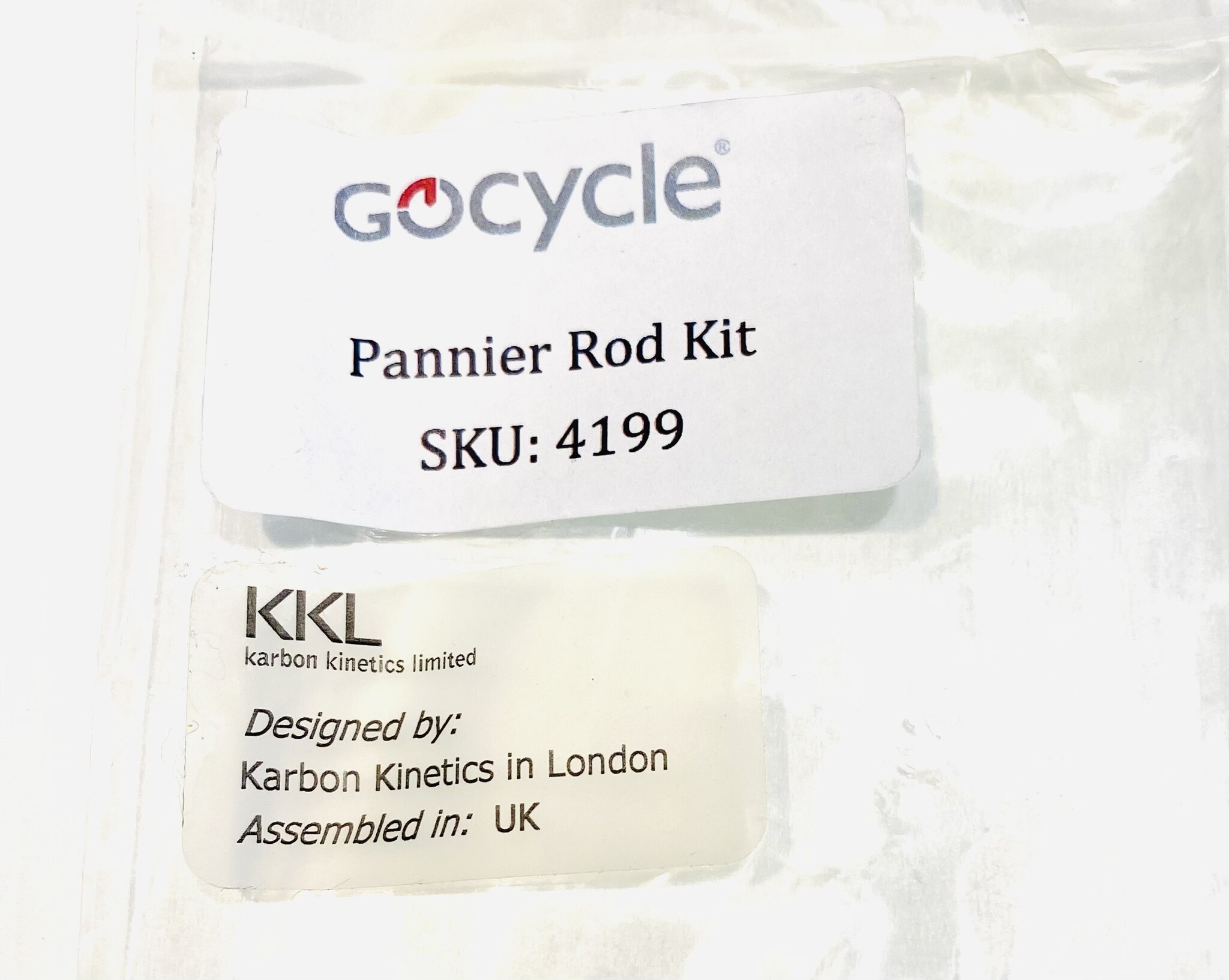 Gocycle Front Pannier Rod Kit