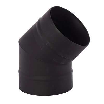 Enkelwandig 1 mm zwart 150 mm