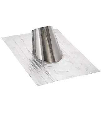 Fumio RVS dakdoorvoer met loodslab 30 tot 45° Ø200 mm