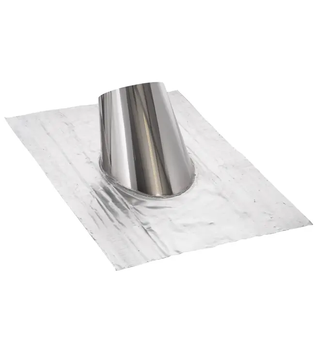 Fumio RVS dakdoorvoer met loodslab 30 tot 45° Ø200 mm