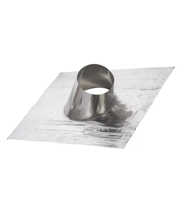 Fumio RVS dakdoorvoer met loodslab 30 tot 45° Ø200 mm