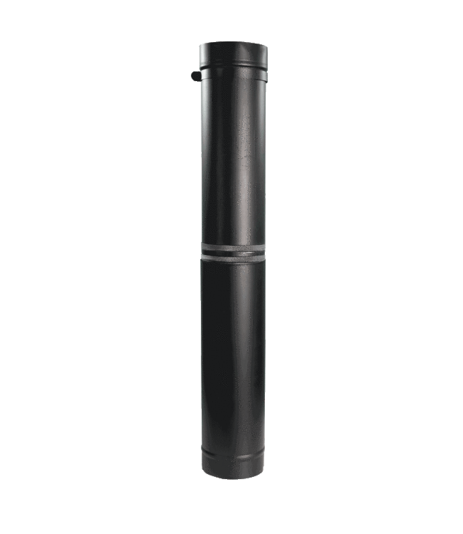 Fumio Verstelbare kachelpijp - paspijp 130mm 2mm 58-90 cm.