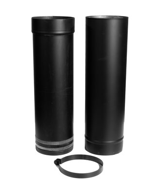 Fumio Verstelbare kachelpijp - paspijp 150mm 1mm 58-90 cm. Fumio Verstelbare kachelpijp - paspijp 150mm 1mm 58-90 cm.