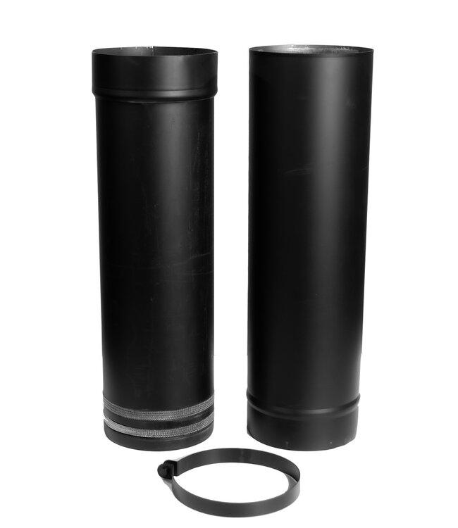 Fumio Verstelbare kachelpijp - paspijp 120mm 2mm 58-90 cm.