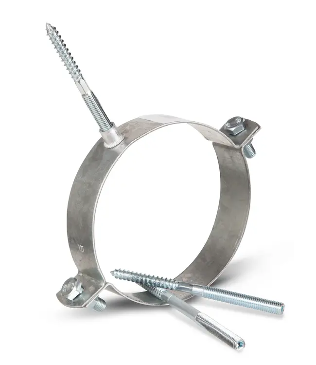 Muurbeugel Ø170mm verzinkt 9cm stokeind