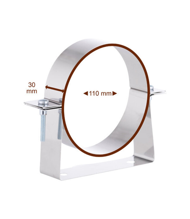 Fumio Muurbeugel rvs Ø110mm
