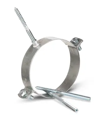 Muurbeugel Ø92mm verzinkt 9cm stokeind