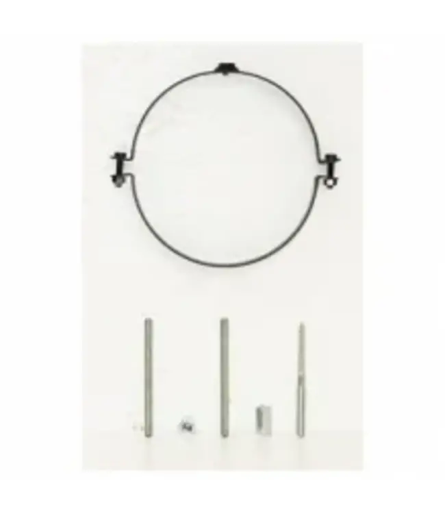 Muurbeugel Ø92mm verzinkt 9cm stokeind