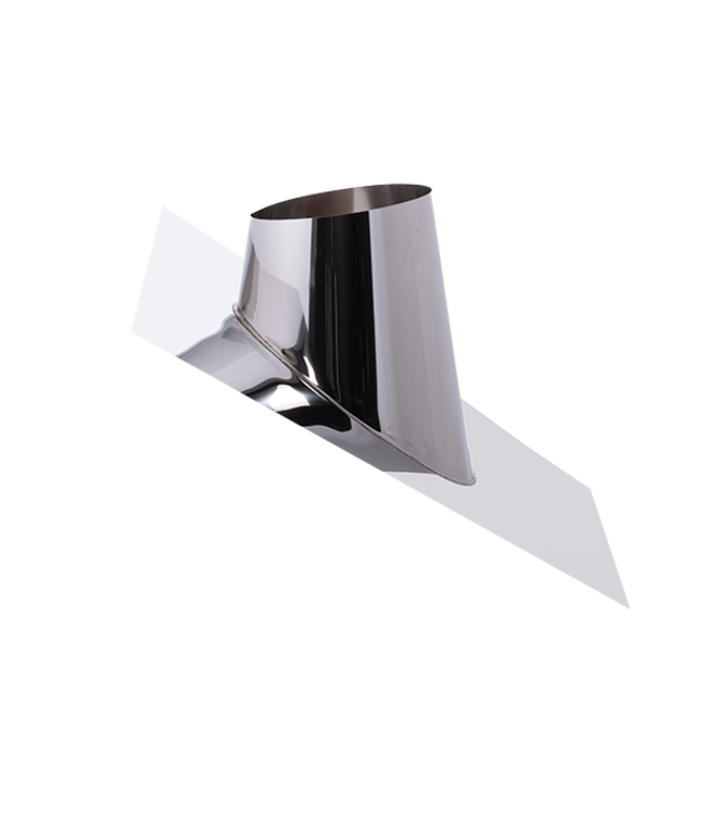 Fumio RVS Ø200  dakdoorvoer 45°