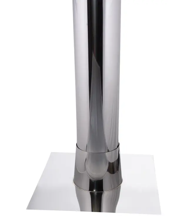 Fumio Dakdoorvoer RVS 200mm voor dakhelling 0-30°