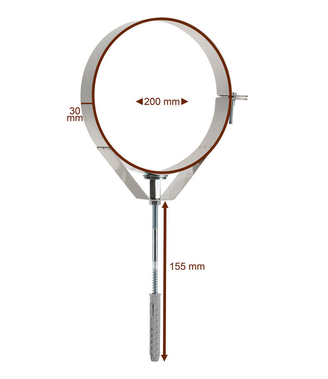 Fumio Beugel RVS 316L Ø200mm