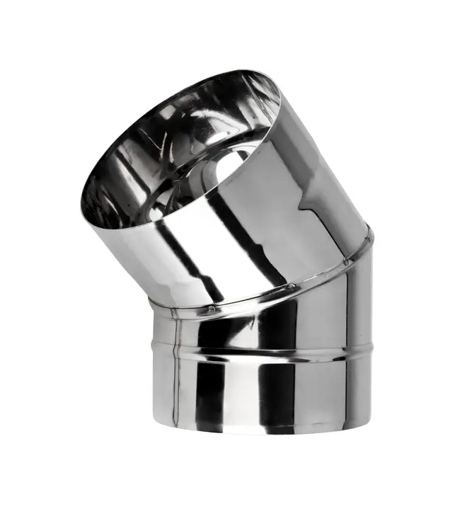 Fumio Bocht 45° RVS  Ø130mm