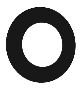 Rozet Ø150 zwart Rozet Ø150 zwart