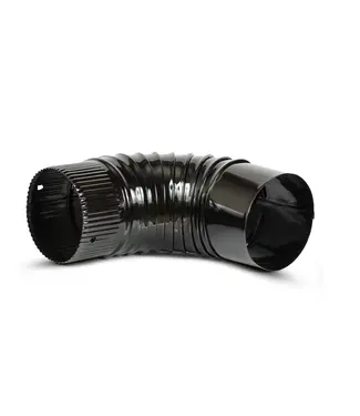 Fumio Bocht 90° Emaille Zwart 0.5mm (90mm)