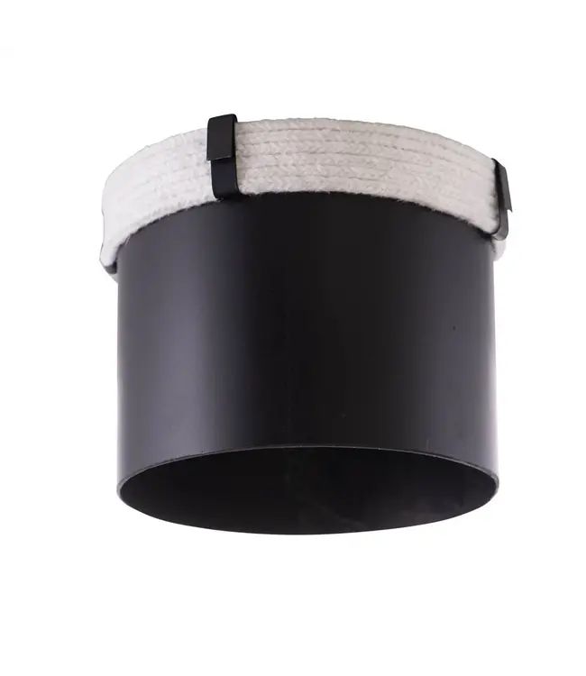 Fumio Schoorsteen adapter Ø180 / Ø200 2mm zwart