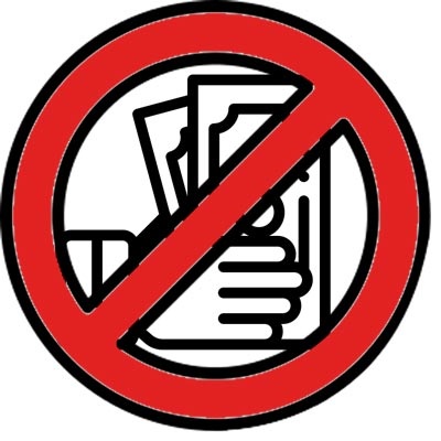 Geen contante betaling