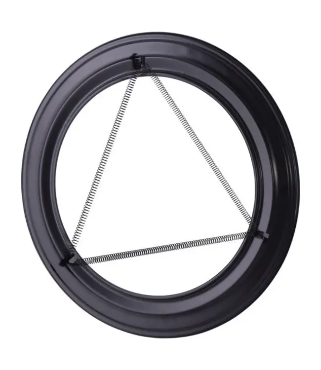 Rozet Plafond/Wand Ø150mm Zwart 40mm rand