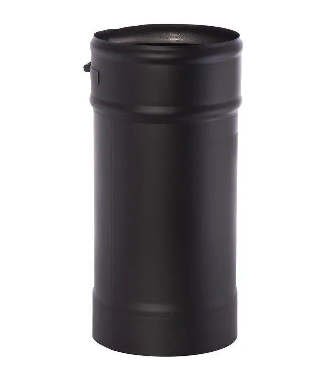 Fumio Kachelpijp 500mm Ø150 1mm zwart