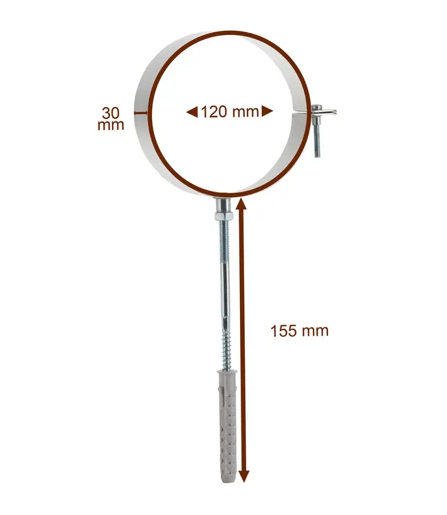 Fumio Beugel RVS 316L Ø120mm