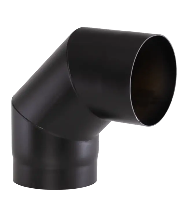 Fumio Bocht 90° Ø180 2mm zwart