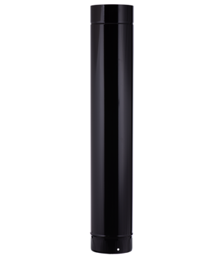 Fumio Kachelpijp 1000mm Emaille Zwart 0.5mm (110mm)