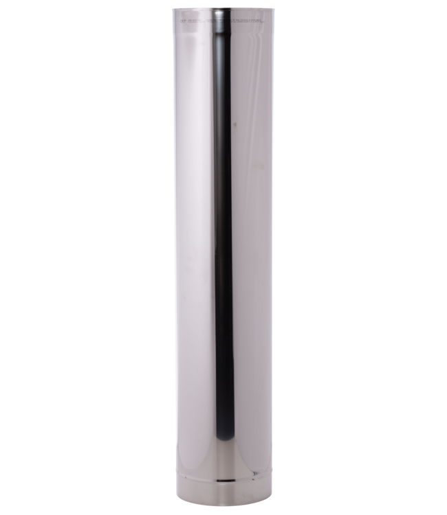 Fumio kachelpijp RVS Ø200mm 1000mm