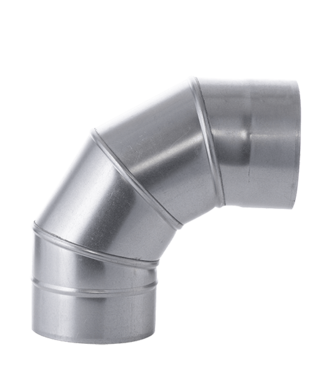 Fumio Gegalvaniseerde Bocht 90°   Ø130mm 0,5mm