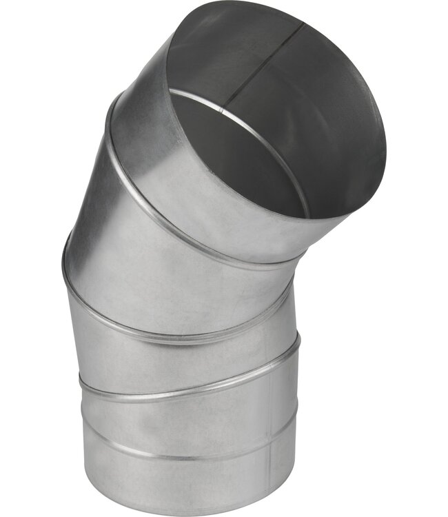 Fumio Gegalvaniseerde Bocht 90°   Ø130mm 0,5mm