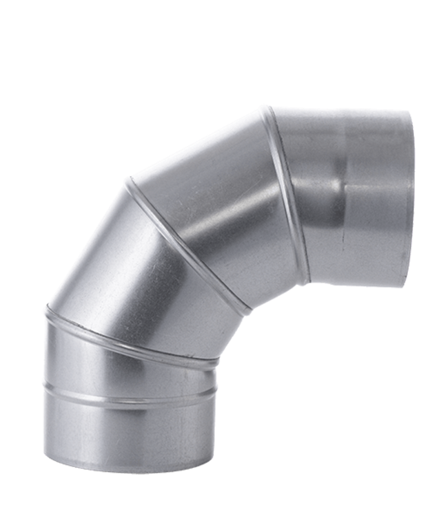 Fumio Gegalvaniseerde Bocht 90°   Ø110mm 0,5mm