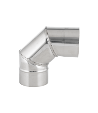 Fumio Bocht 90° RVS  Ø100mm