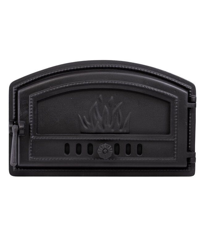 Ovendeur halfrond gietijzer