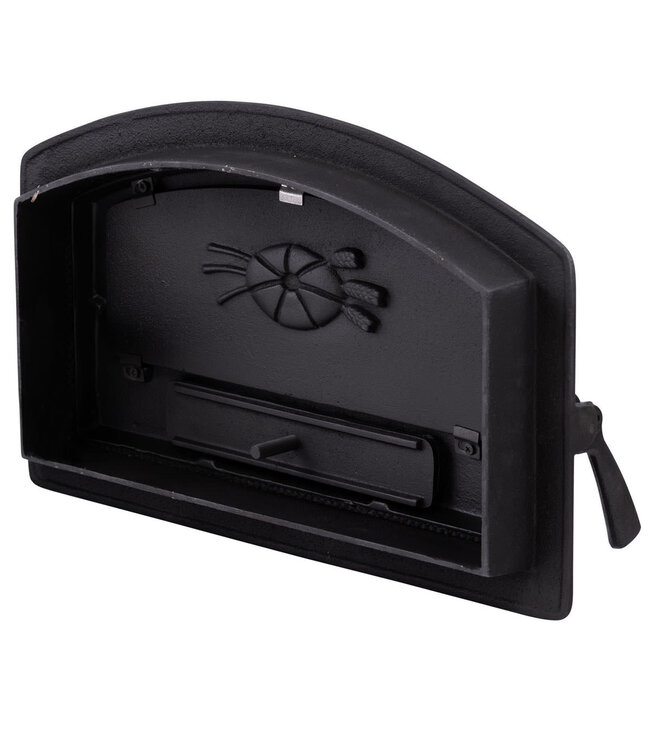 Ovendeur halfrond gietijzer
