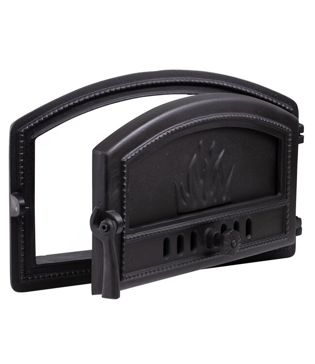 Ovendeur halfrond gietijzer