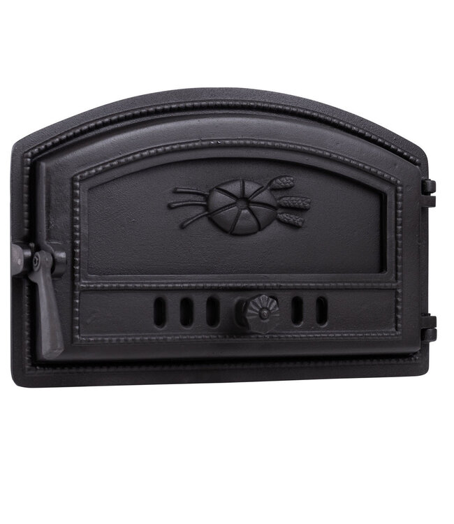 Ovendeur halfrond gietijzer