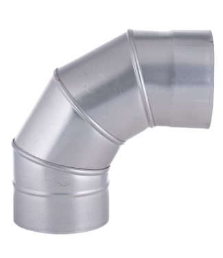 Fumio Gegalvaniseerde Bocht 90°   Ø125mm 0,5mm