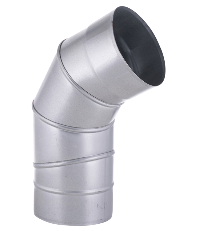 Fumio Gegalvaniseerde Bocht 90°   Ø125mm 0,5mm