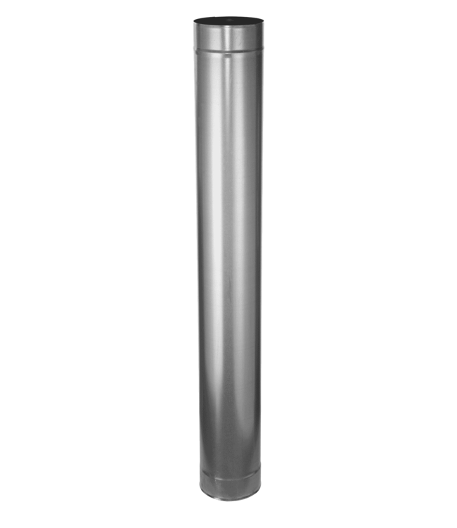 Fumio Gegalvaniseerd rookkanaal 1000mm  Ø130mm 0,5mm
