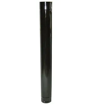 Fumio Kachelpijp 1000mm Emaille Zwart 0.6mm (200mm)