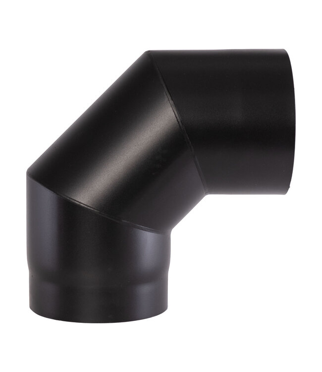 Fumio Bocht 90° Ø200 2mm zwart