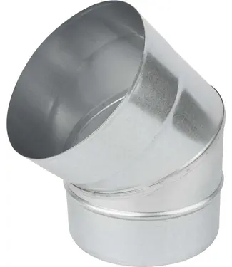Fumio Gegalvaniseerde Bocht 45°  Ø150mm 0,5mm