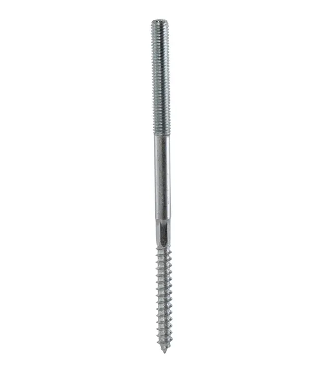 M8x15cm Stokeind draadeind met schroef