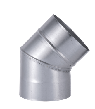 Fumio Gegalvaniseerde Bocht 45°  Ø130mm 0,5mm